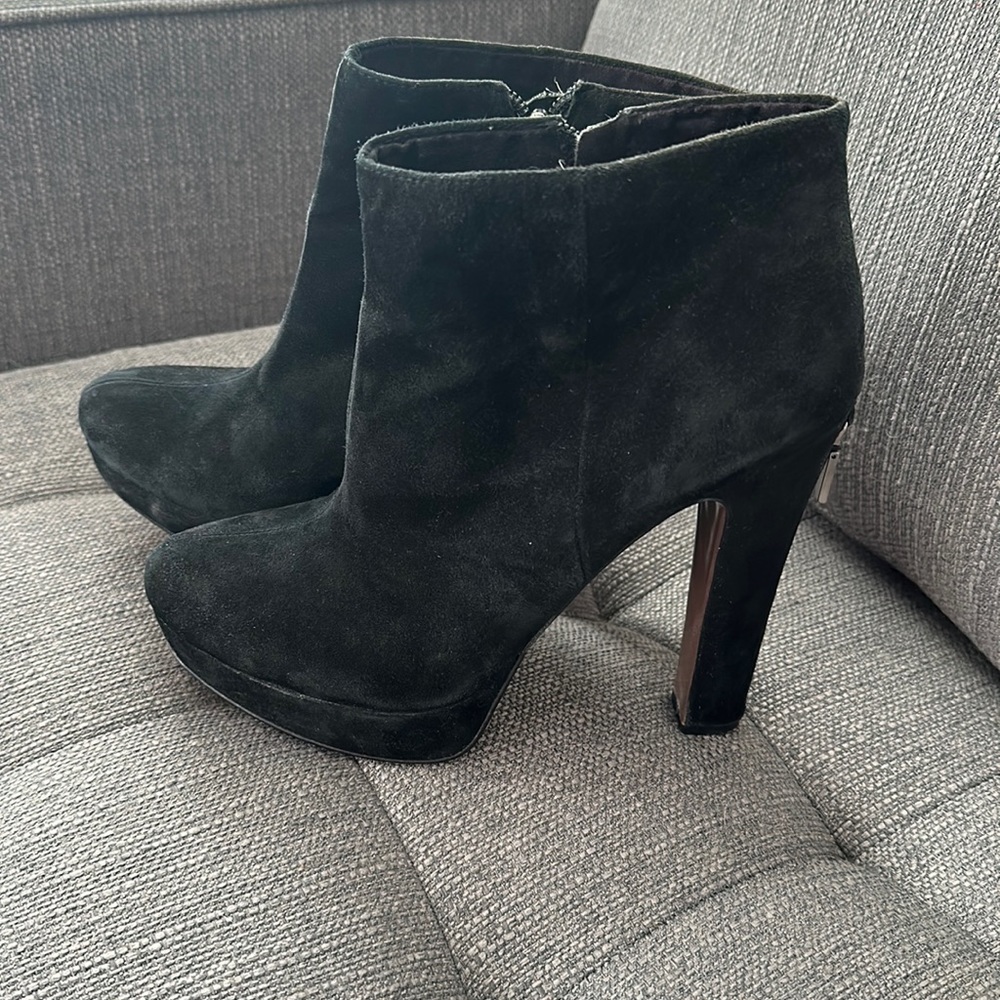 BCBG génération platform suede boots.